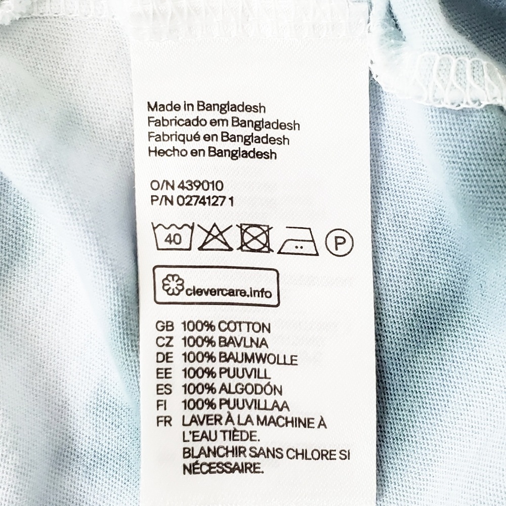 DIVIDED H & M TIE DYE BLUE TANK SLEEVE CROP TOP M - Picture 5 of 8
